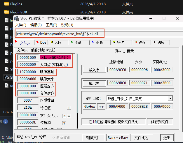 PE头信息