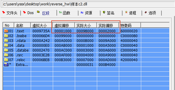 text区段大小